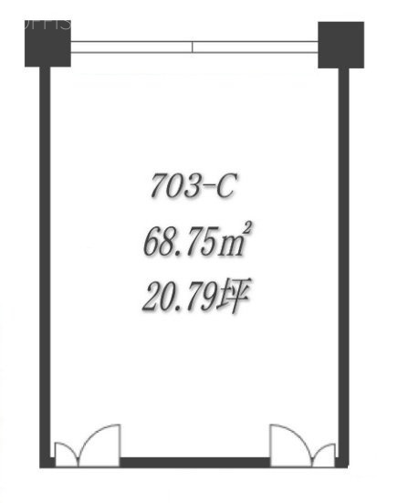 ニュー新橋ビル703C 間取り図
