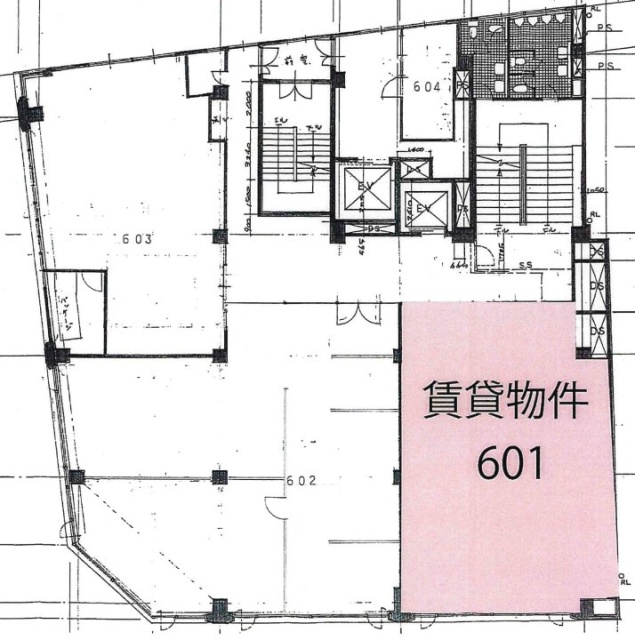 本町セントラルビル601 間取り図