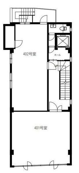 水戸駅前ビル402 間取り図