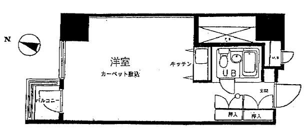 渋谷ホームズ4F 間取り図