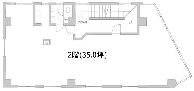 中野ビル2F 間取り図