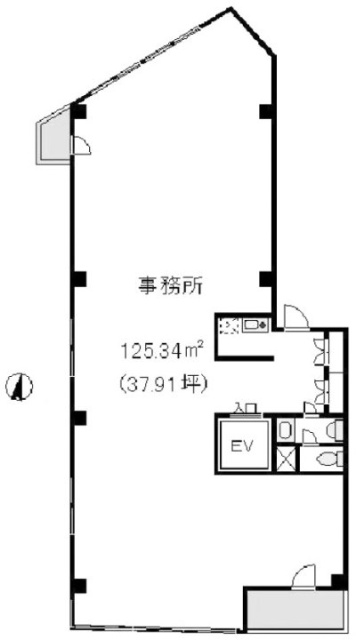 ボニータ新中野ビル5F 間取り図