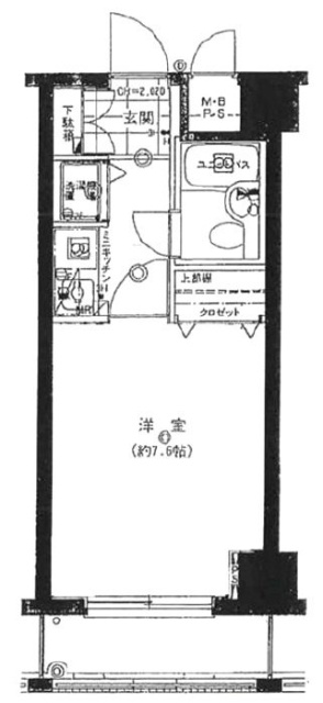ネオアージュ八丁堀304 間取り図