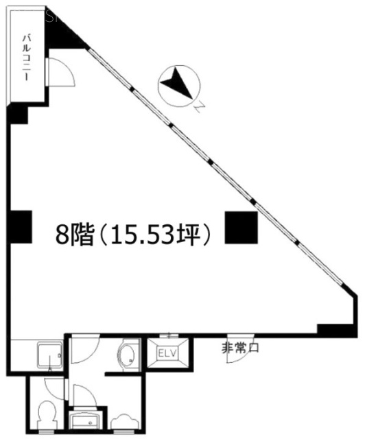 第一芝一丁目ビル8F 間取り図