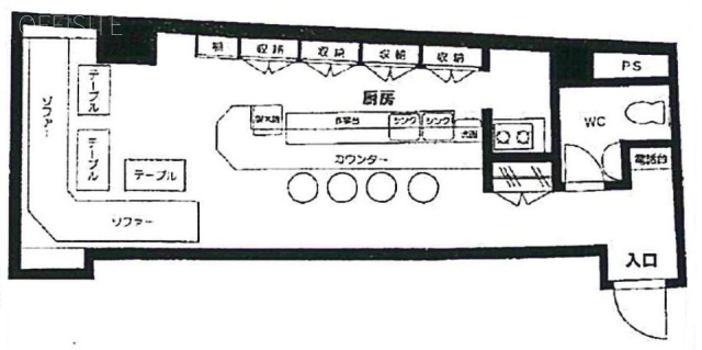 レイズワンビル2F 間取り図