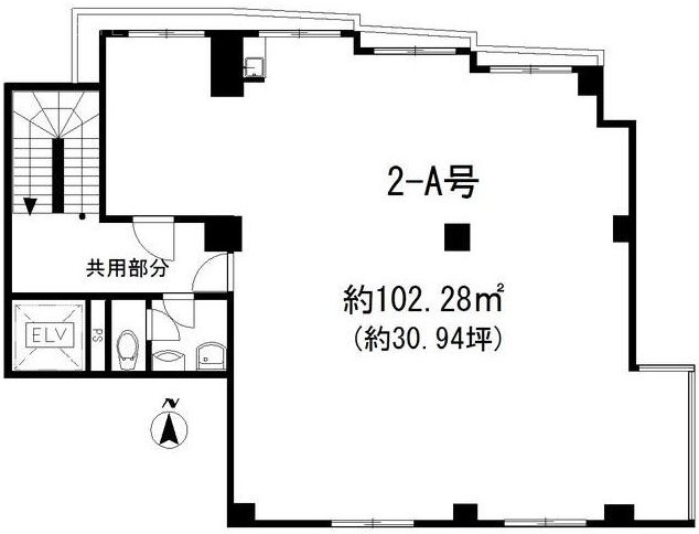 西川徹ビル2-A 間取り図