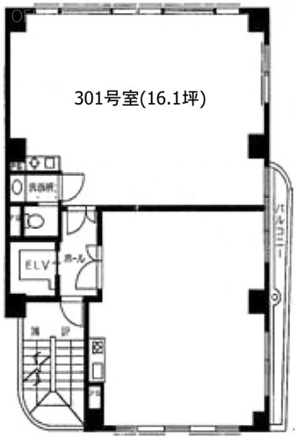 三田3Kビル301 間取り図