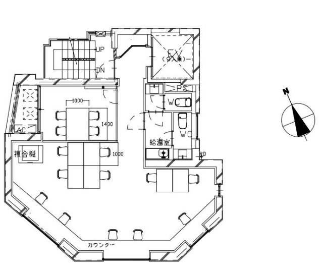 TWG新橋Ⅱ5F 間取り図