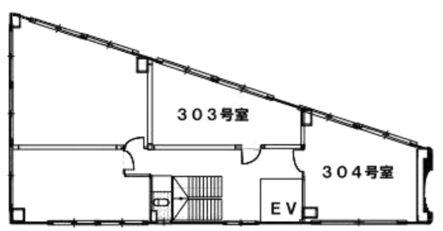 21山京ビル303・304 間取り図