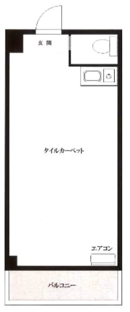 中銀日本橋マンションビル1108 間取り図