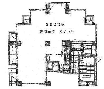 ウィスタリアン恵比寿302 間取り図