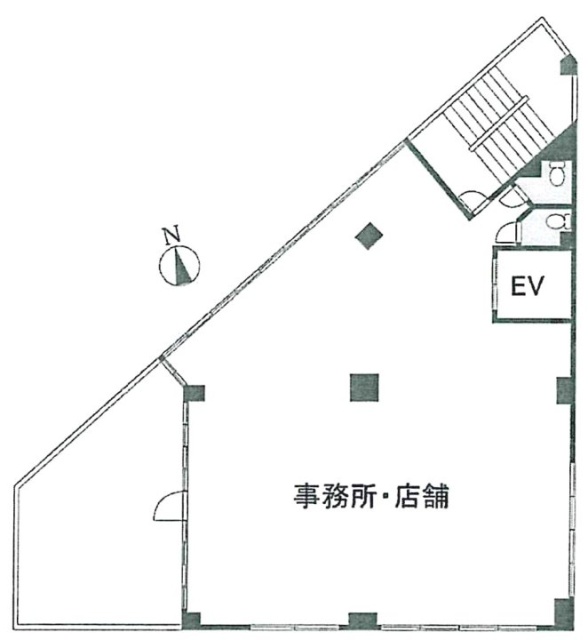 サウスクラウドビル2F 間取り図