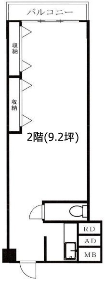 南青山スカイハイツ205 間取り図