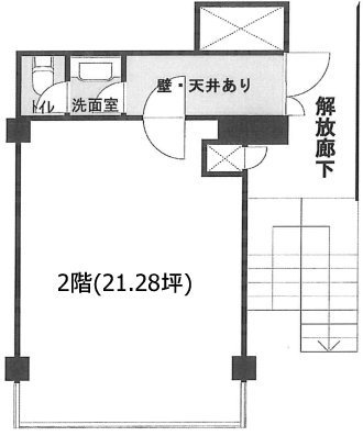 マートルコート調布ビル2F 間取り図