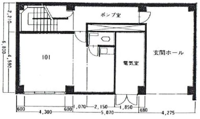 南部坂アネックス101 間取り図