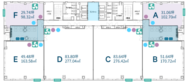 サンハマダC 間取り図