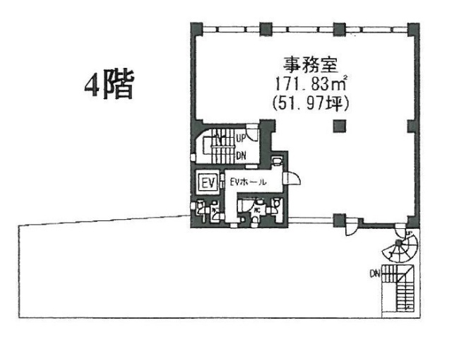 ランディック六本木ビルB 間取り図