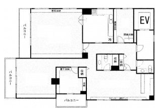 パークサイドハウス4F 間取り図