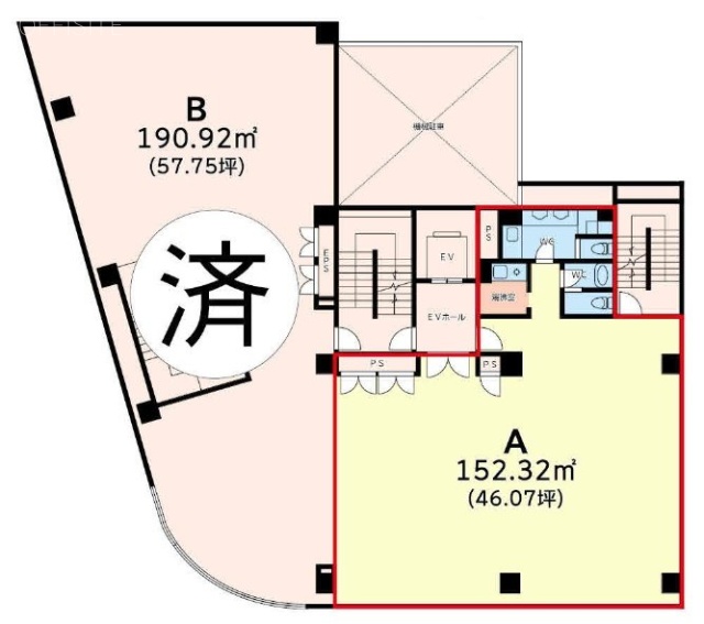 エキニア千葉ビルA 間取り図