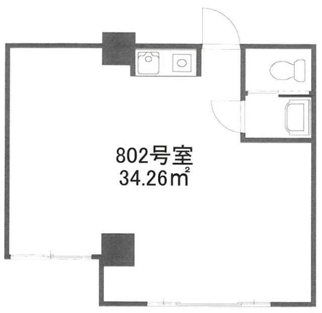 渋谷SUビル802 間取り図