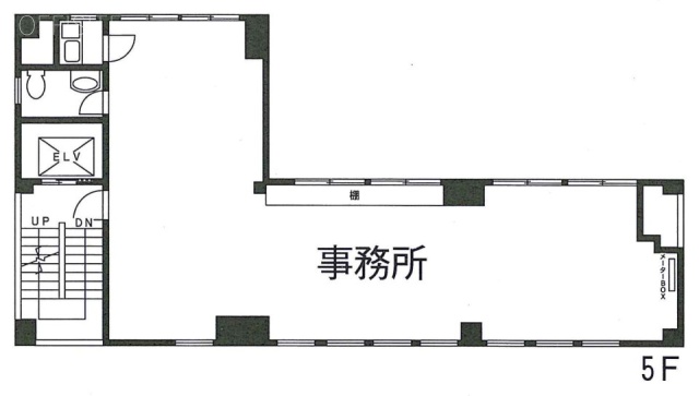 キングビル5F 間取り図