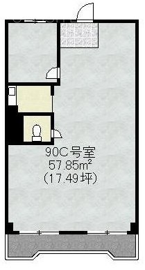 溝呂木第二ビルC 間取り図