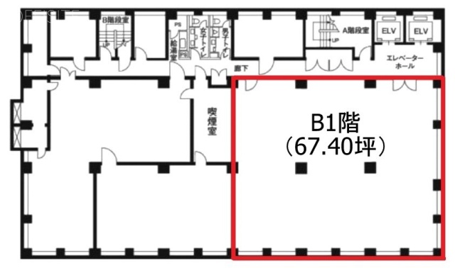 京橋YSビルB1F 間取り図