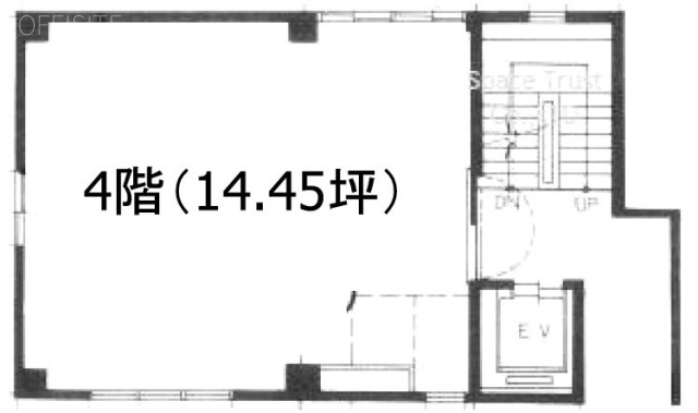 一ツ木ビル別館4F 間取り図