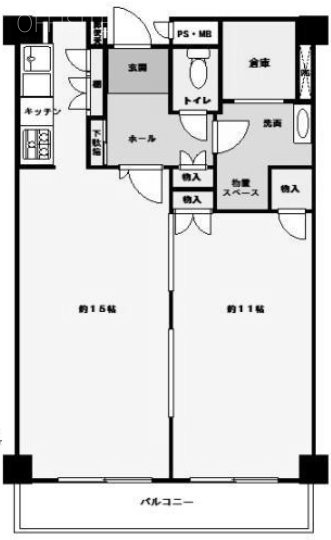 ストーク新宿403 間取り図