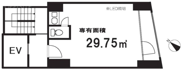 道玄坂イトウビル8F 間取り図