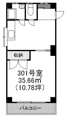 第三小林ビル301 間取り図