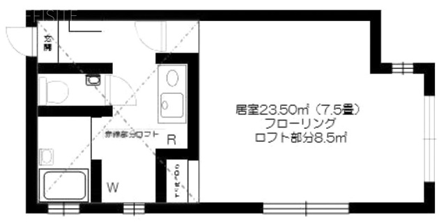 ウェルハウス広尾ビル305 間取り図