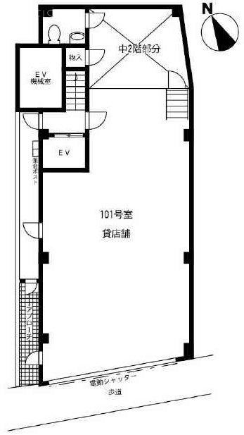 ナズ渋谷ウエストレックスビル101 間取り図