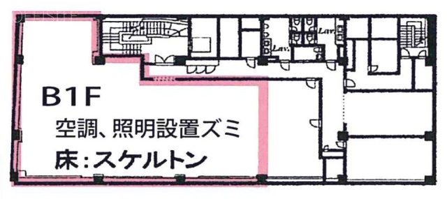 三越前福島ビルB1F 間取り図