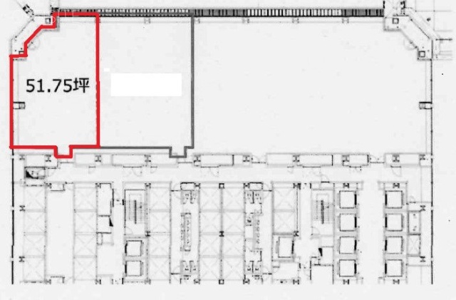 晴海アイランドトリトンスクエアオフィスタワーX棟4F 間取り図