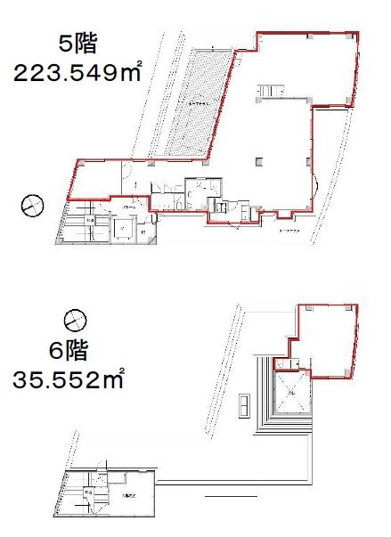 TSビル5F～6F 間取り図