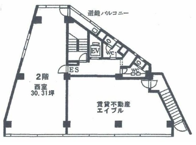 サンライズビル2F 間取り図