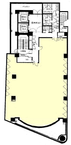 渋谷道玄坂スカイビル11F 間取り図