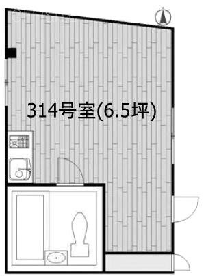 西新宿ダイヤモンドパレス314 間取り図