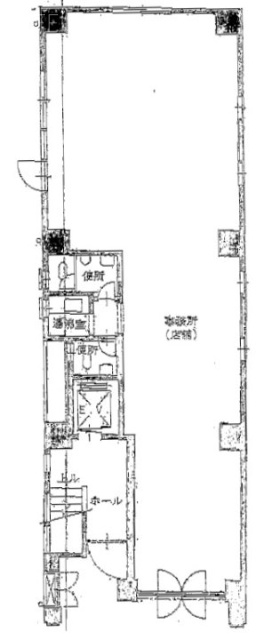 芝アビタシオンビル1F 間取り図