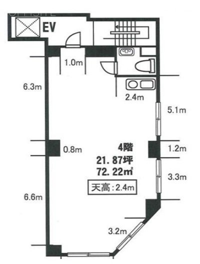 新宿SYビル4F 間取り図