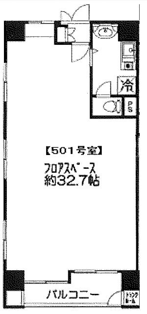 フレックスタワー関内ビル501 間取り図