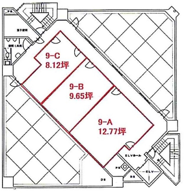 DS市ヶ谷ビルB 間取り図