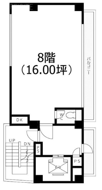 DKサン8F 間取り図