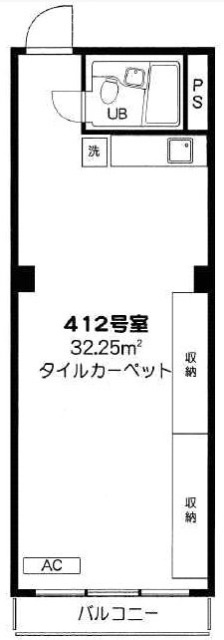 プリメーラ道玄坂412 間取り図