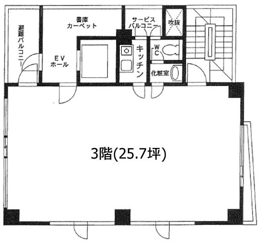 麹町ブライトンビル3F 間取り図