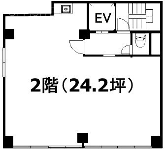 章山堂ビル2F 間取り図
