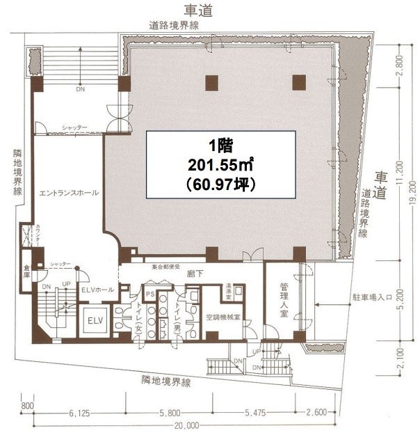 新川エフビル1F 間取り図