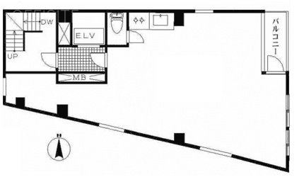 オクト森ビル4F 間取り図