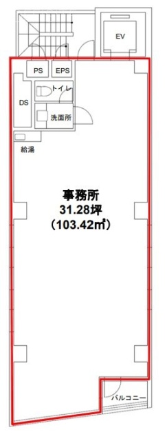 藤和宮益坂ビル8F 間取り図